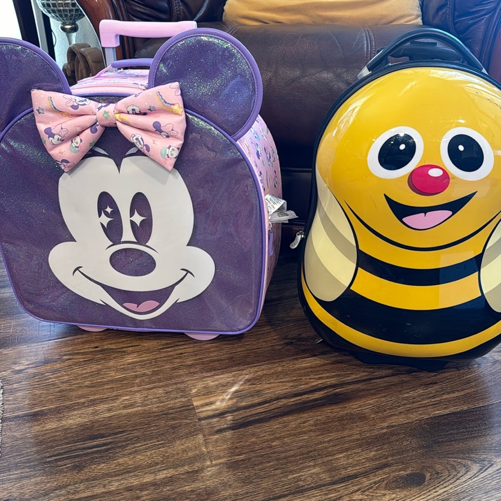 Kids Disney Minnie and lady bug luggage